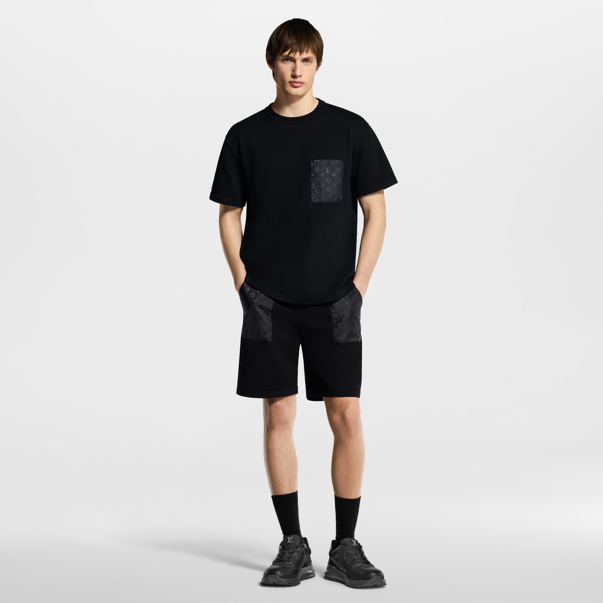 Shorts With Technical Signature Details - New - For Men | LOUIS